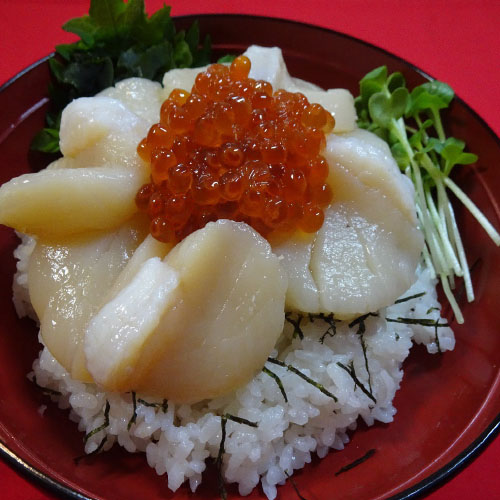 いくらホタテ丼